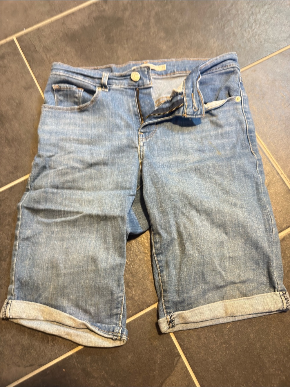 Levi's Light Blue Denim Women's Bermuda Shorts